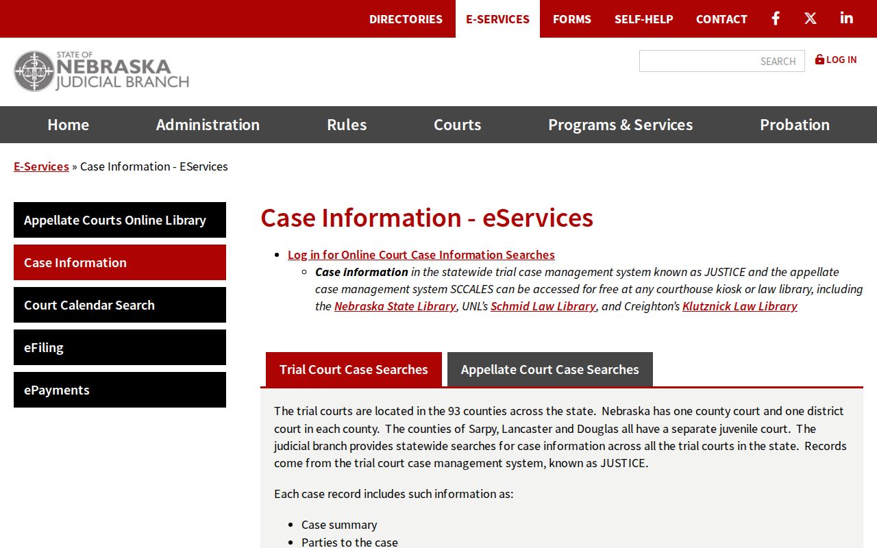 Hamilton County booking record court case-search interface